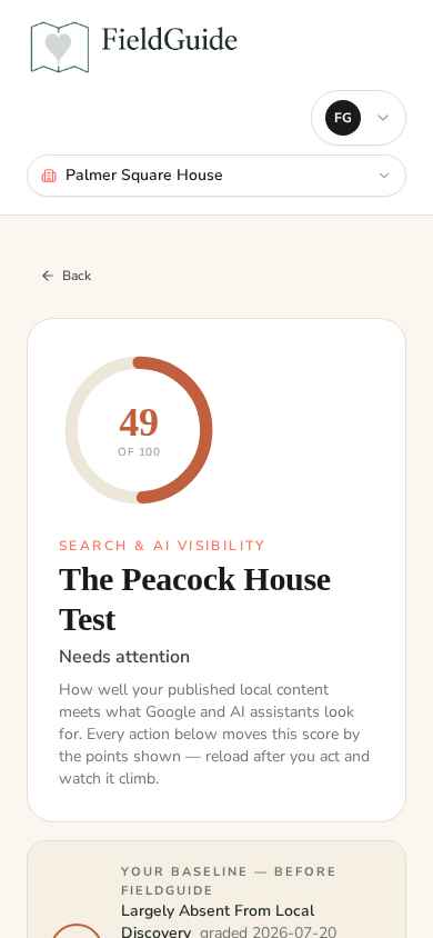 FieldGuide Local Authority Score